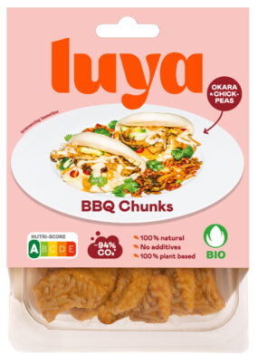 Luya BBQ Chunks 400 grammes emballage sur fond blanc