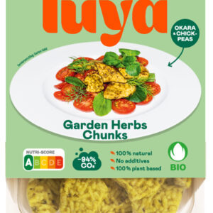 Luya Garden Herbs Chunks in der 400 gramm Verpackung auf weißem Hintergrund. Garden Herbs Chunk sind die leichte Zutat für Sommergerichte.